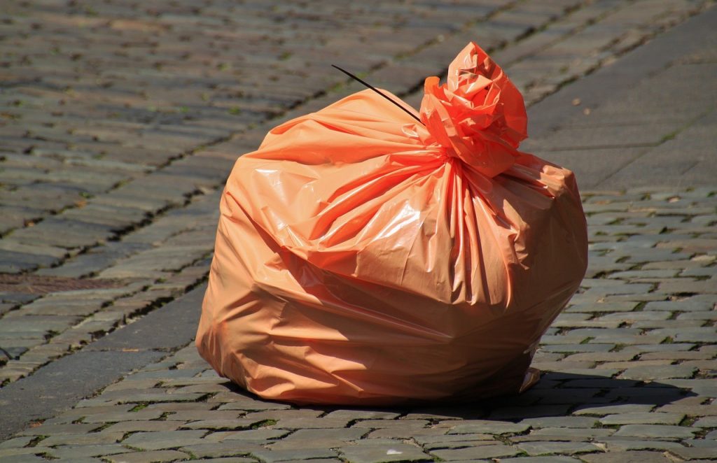 sac en sachet d'ordure