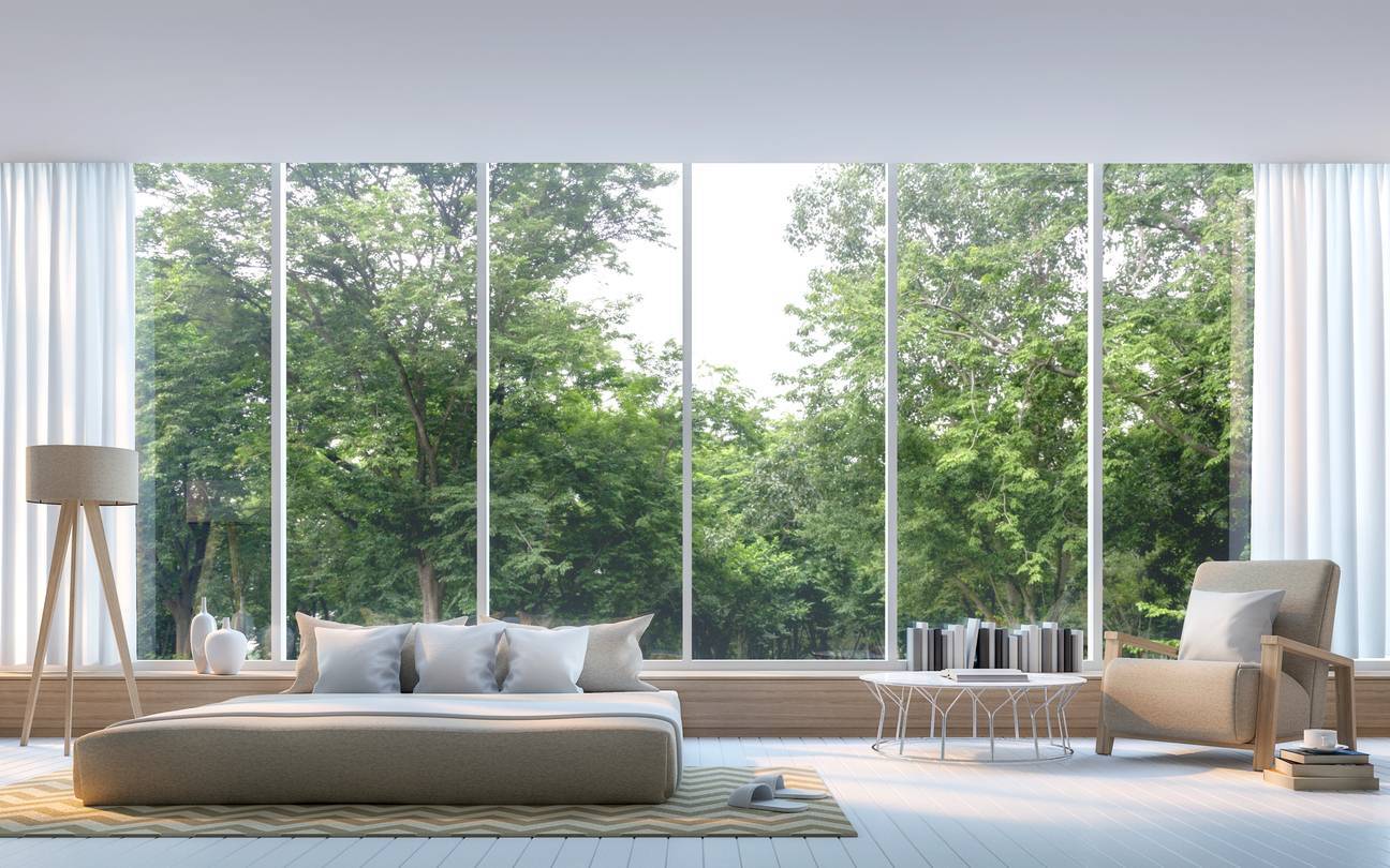 maison moderne, menuiserie, baies vitrées