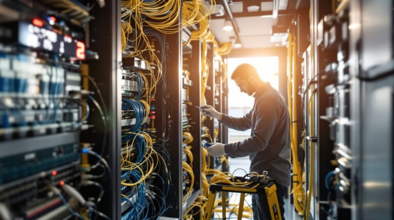 local technique fibre immeuble