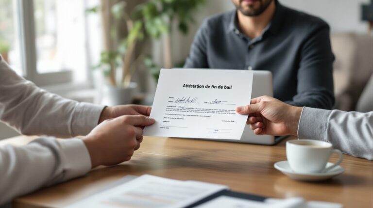 modèle attestation de fin de bail