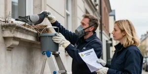 comment enlever un nid de pigeon