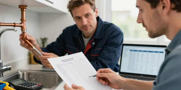 main oeuvre plombier