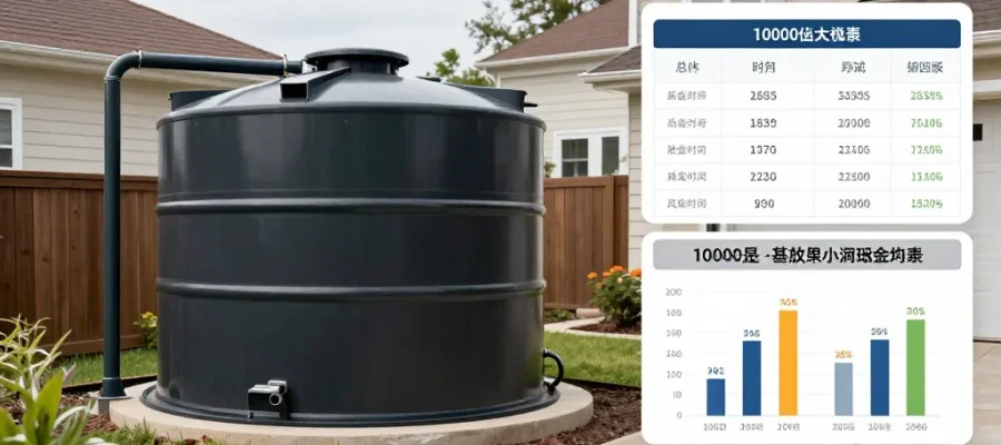 cuve récupération eau de pluie 10000l