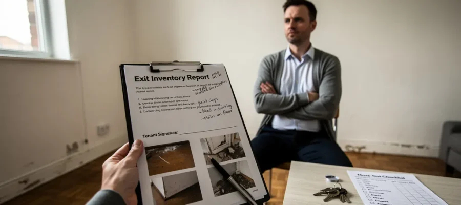 etat des lieux de sortie non signé par le locataire