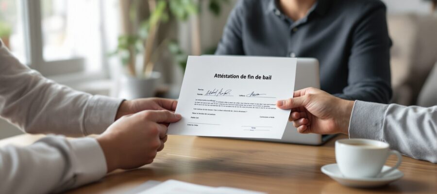 modèle attestation de fin de bail